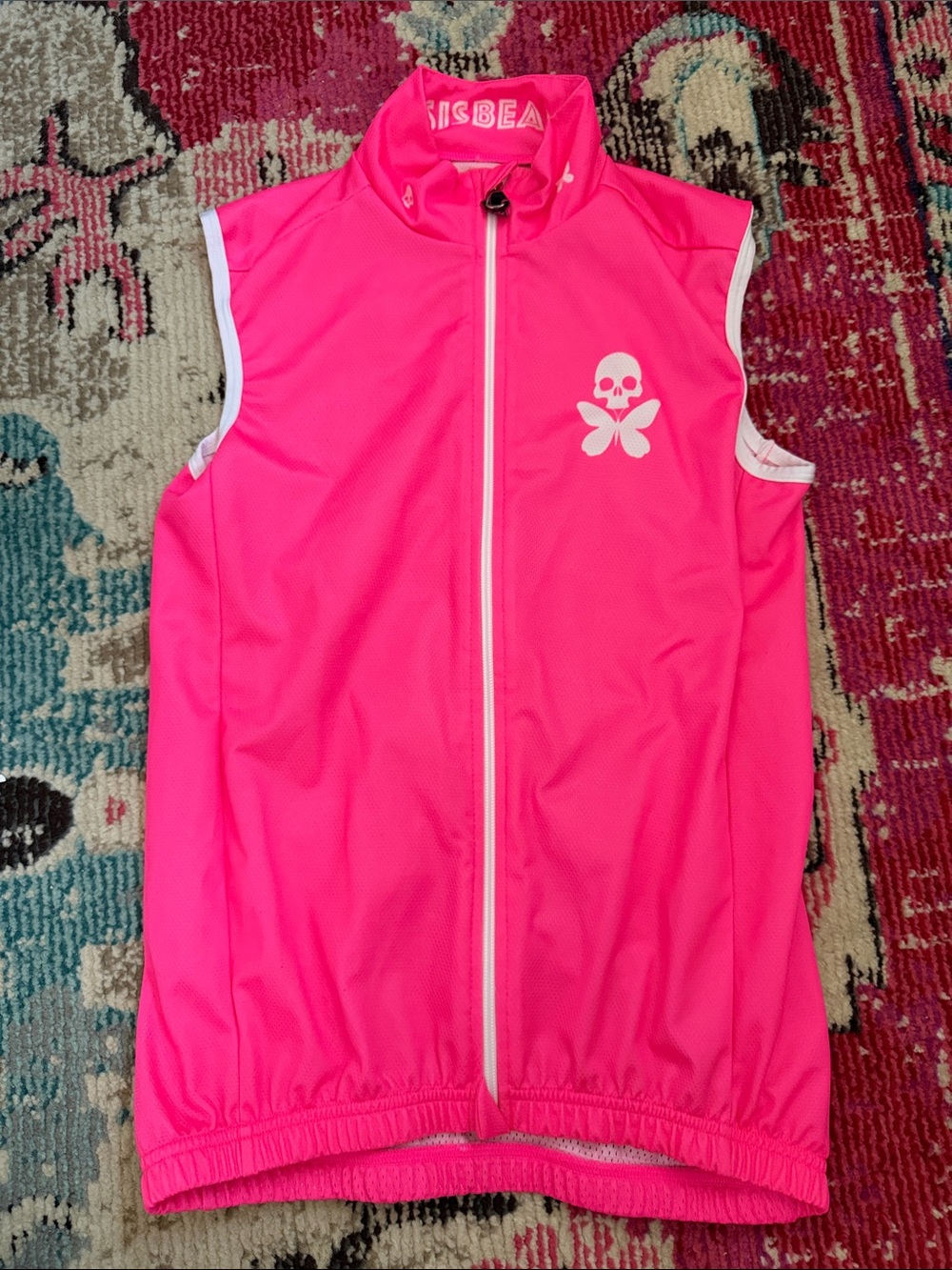 Betty Designs Hot Pink Sleeveless Cycling Vest medium